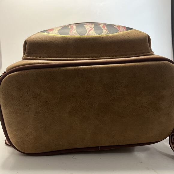 Loungefly Disney Hero Hercules Muses Mini Backpack Brown Tan Zero To Hero Bag - Picture 9 of 13